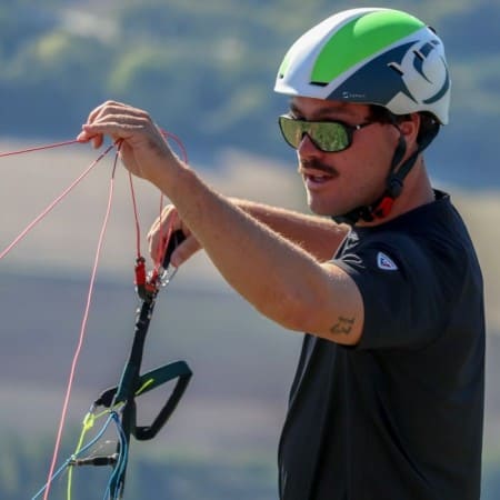 Paragliding training