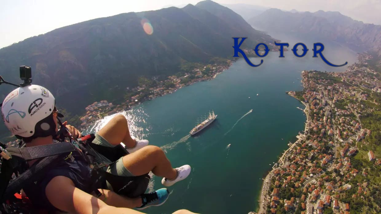 Kotor bay - Big paragliding adventure