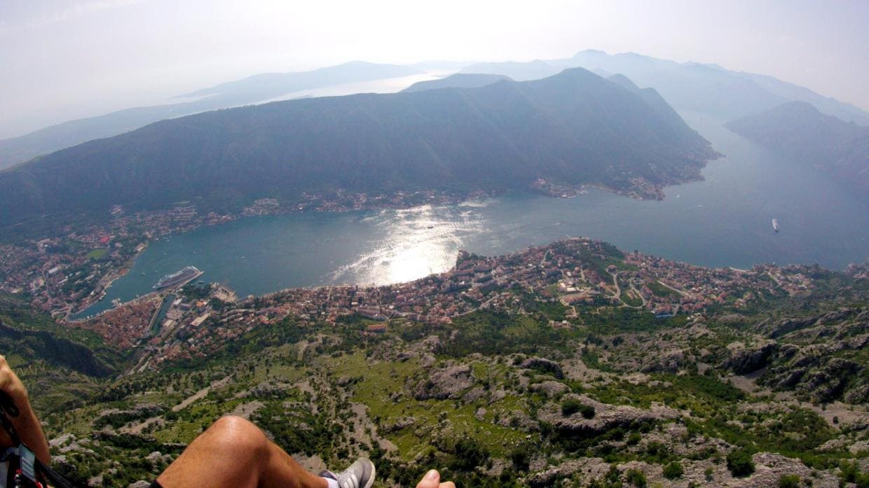 kotor big paragliding adventure montenegro