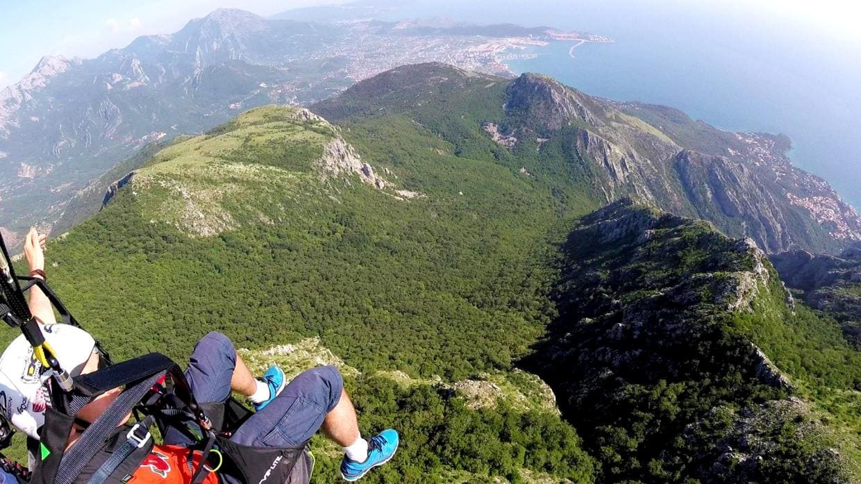 paragliding montenegro bar