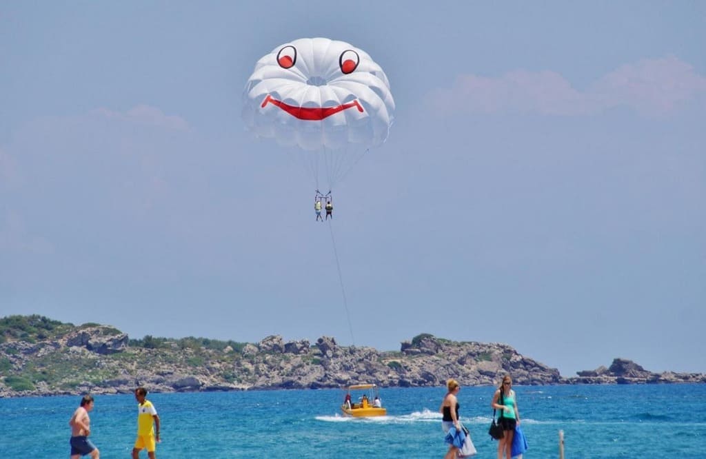 parasailing in Budva Montenegro 1