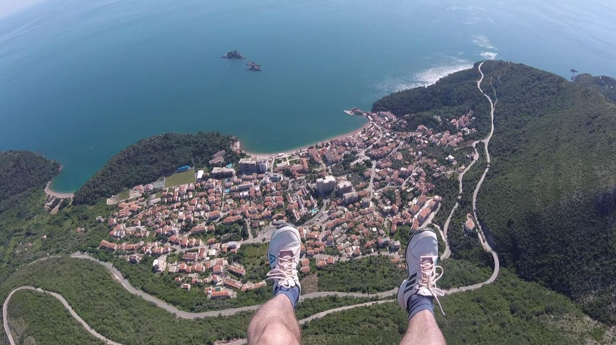 Параплан Черногория Петровац petrovac paragliding montenegro maj 5
