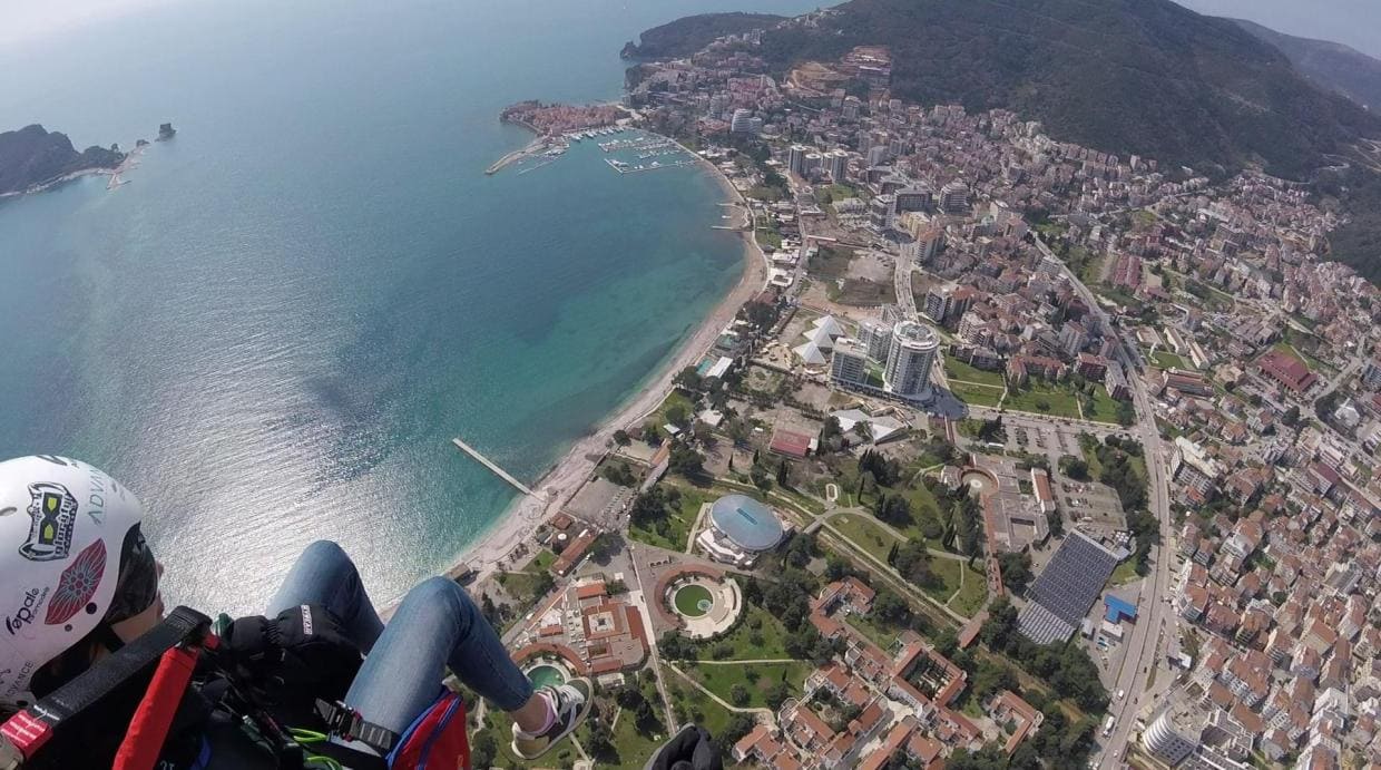 Travel to Budva - Paragliding